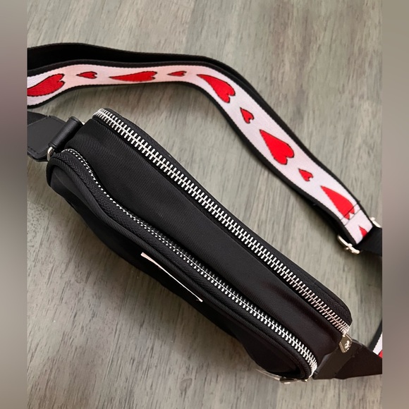 Brighton Black Crossbody with Red Heart Strap - Picture 5 of 9